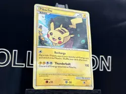 Pikachu Holo Rare HG5503 Black Star Promo Pokemon TCG 2010 BENT CARD HP - Image 4