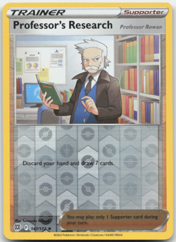 Professor's Research 147/172 Reverse Holo Brilliant Stars Pokemon Card NM - Image 1