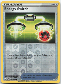 Energy Switch 162/202 Reverse Holo Sword & Shield Pokemon Card NM - Image 1