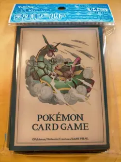 Pokemon Center Original Pokemon Card Game Deck Shield PIKACHU ADVENTURE Rayquaza - Image 1