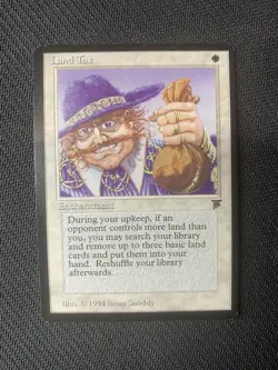 MTG Magic the Gathering Legends Land Tax NM to High LP - Image 1