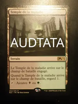 mtg magic 2021 m21 Temple of malady FRENCH vf fr Temple de la maladie - Image 1