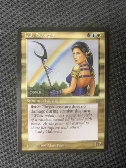 MTG Magic the Gathering Legends Lady Evangela NM - Image 1