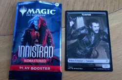 MTG Innistrad Remastered Double Sided Token Card 0007 /21 Vampire / Blood Token - Image 1