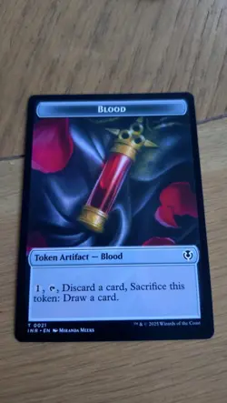 MTG Innistrad Remastered Double Sided Token Card 0007 /21 Vampire / Blood Token - Image 2