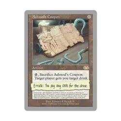 WOTC MtG Unglued Ashnod's Coupon (R) NM - Image 1