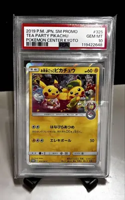 PSA10 Tea Party Pikachu Promo / Pokemon Center Kyoto 325 / SM-P - Image 1