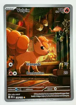 Pokemon Mega Evolution Vulpix #138/132 Full Art Illustrations Rare Near Mint - Image 1