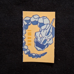 Onix Rare Sticker Seal Pokemon Nintendo Zukan Japanese Vintage Bandai - Image 1