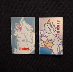 Rhyhorn Rhydon Rare Sticker Seal Pokemon Nintendo Zukan Japanese Vintage Bandai - Image 1