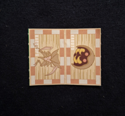 Kabuto Kabutops Rare Sticker Seal Pokemon Nintendo Zukan Japanese Vintage Bandai - Image 1