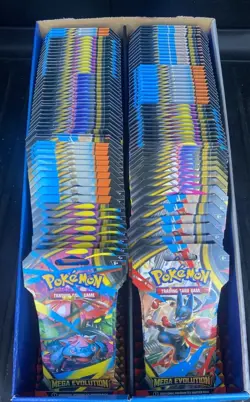 Pokemon Mega Evolutions Sleeve Booster Packs X100 - Image 1
