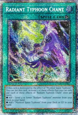 Yugioh DOOD-EN061 Radiant Typhoon Chant Starlight Rare 1st Edition MINT - Image 1