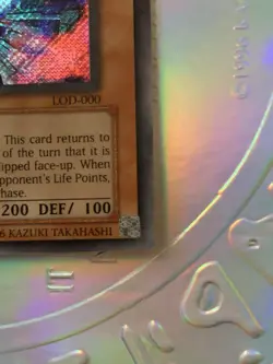 YuGiOh! Yata-Garasu LOD-000 Secret Rare Unlimited Edition NM - Image 4