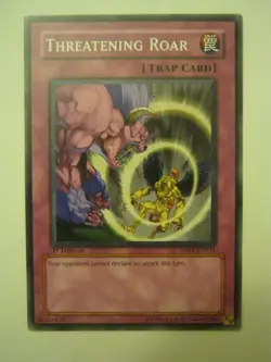 (x1) Threatening Roar 5DS1-EN031 Trap Card Yu-Gi-Oh (JB-58) - Image 1