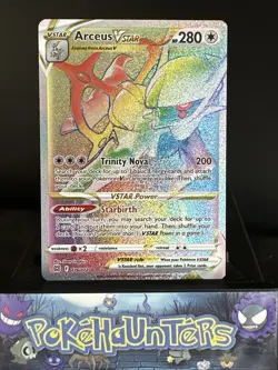 Pokemon Card Arceus VSTAR 176/172 Brilliant Stars Rainbow Secret Rare NM - Image 1