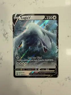 Pokemon TCG Lugia v Silver Tempest Holo Card 138/195 Ultra Rare M/Nm Condition - Image 1
