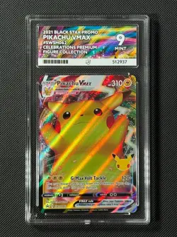 ACE 9 Pikachu VMAX SWSH062 Promo Pokemon Card Celebrations Collection MINT - Image 1