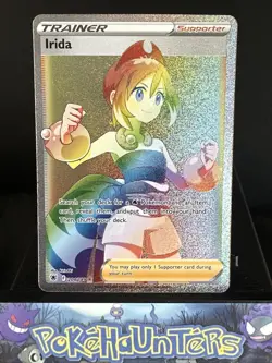Pokemon Card Irida 204/189 Full Art Rainbow Secret Rare Astral Radiance NM - Image 1