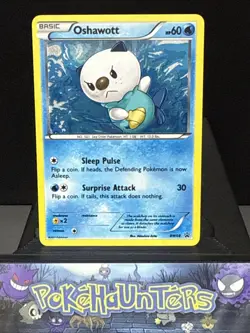 Pokemon Card Oshawott BW08 Black & White Black Star Promo Near Mint - Image 1
