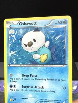 Pokemon Card Oshawott BW08 Black & White Black Star Promo Near Mint - Image 2