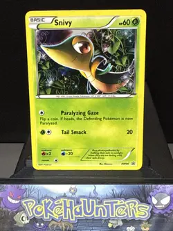 Pokemon Card Snivy BW06 Black & White Promo Rare Holo Near Mint - Image 1