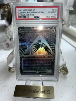 PSA10 MTG Elesh Norn Mother of Machines #415 Showcase Foil Junji Ito Japanese - Image 2