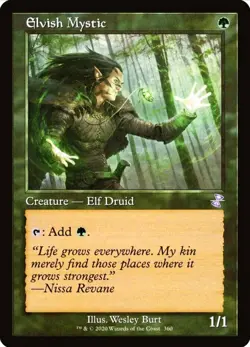 X 1 Elvish Mystic NM Time Spiral Remastered 360 Magic The Gathering - Image 1