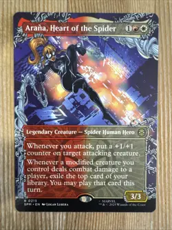 Arana, Heart of the Spider - Borderless Marvel's Spider-Man MTG - Image 1