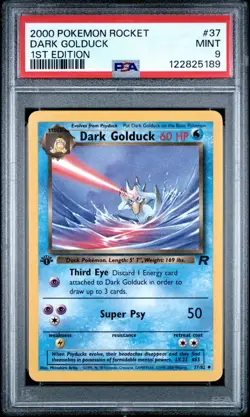 (PSA 9) Pokemon: Team Rocket - Dark Golduck #37 [1st Edition] - Image 1
