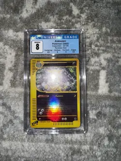 CGC 8 Alakazam 33/165 Reverse Holo Pokemon 2002 Expedition 28201812 - Image 1