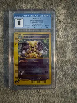 CGC 8 Alakazam 33/165 Reverse Holo Pokemon 2002 Expedition 28201812 - Image 2