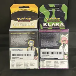 POKEMON TCG Cyrus + Klara Set of 2 Premium Tournament Collection FACTORY SEALED - Image 2