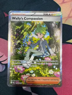 Wally's Compassion 186/132 Special Illustration Rare Pokemon Mega Evolution NM - Image 1