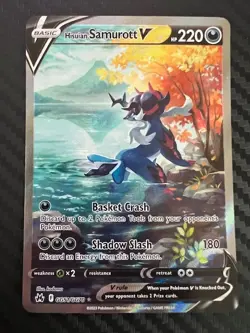 Pokemon TCG Hisuian Samurott V Crown Zenith: Galarian Gallery GG51/GG70 Holo NM - Image 1