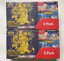 Pokemon Surging Sparks Elite Trainer Box/Booster Bundle Costco 2Pack x2 New - Image 1