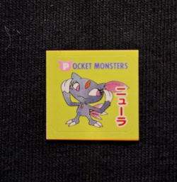 Sneasel Pokemon Rare Sticker Ciao Appendix Supplement Johto Seal Japanese - Image 1