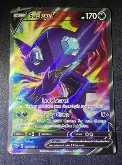 Sableye V (Full Art) 194/202 Swsh01: Sword & Shield Holo Pokemon TCG - Image 1