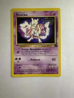 Mewtwo - # 3 - Black Star Promo Rare WB Movie TCG - Pokemon Card - - Image 1