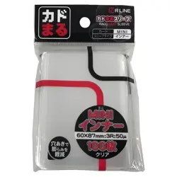 KADOMARU Card Sleeves 100 Mini Inner Clear 60 x 87 mm fit Mini size Yu-Gi-Oh YGO - Image 1