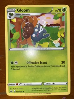 Pokemon TCG Gloom Card Crown Zenith 002/159 NM Near Mint 2023 yellow border - Image 1