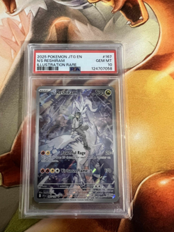 N's Reshiram 167/159 Journey Together PSA Graded 10 Pokemon Trading Card Game - Image 1