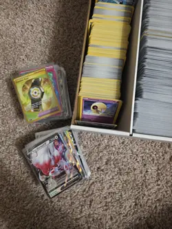 Pokemon Card Lot 100 OFFICIAL TCG Cards + 2 Ultra Rare (V, EX, ETC)+Bonus - Image 3