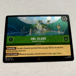 Owl Island 102/204 Disney Lorcana Azurite Sea Rare Cold Foil Card NM - Image 1