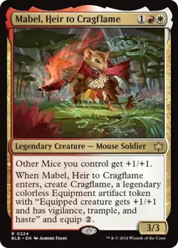 NM R - Mabel, Heir to Cragflame: Bloomburrow - Image 1