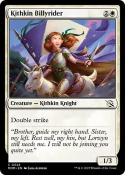 NM Foil C - Kithkin Billyrider: March of the Machine - Image 1