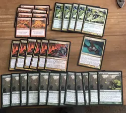 MTG 28 Card Lot Sprout Swarm Gobhobbler Rats Guardian Of Vitu-Ghazi Dead Gon - Image 1