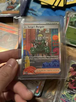 Lt. Surge's Bargain SIR Mega Evolution 185/132 Pokemon TCG NM - Image 1