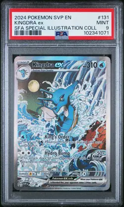 2024 POKEMON SVP EN-SV BLACK STAR PROMO #131 KINGDRA EX PSA 9 - Image 1