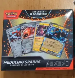 Pokemon TCG Meddling Sparks Premium Collection Box 12 Booster Packs - NEW SEALED - Image 1